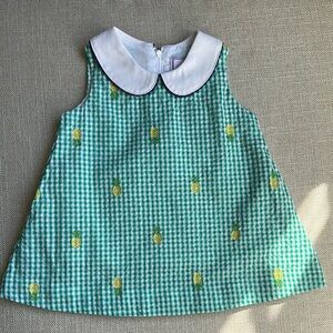 Classic Prep CPC Gingham Dress with Pineapple Print